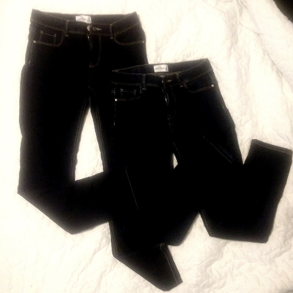 2 pair Jordache skinny jeans size 14 girls